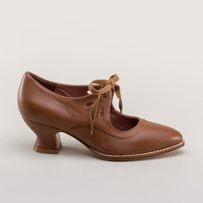 Gibson Edwardian Leather Shoes (Tan) American Duchess