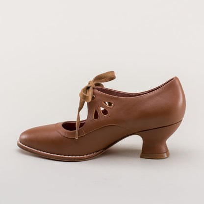 Gibson Edwardian Leather Shoes (Tan) American Duchess