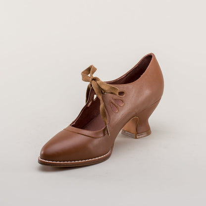 Gibson Edwardian Leather Shoes (Tan) American Duchess