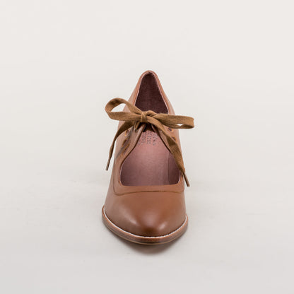 Gibson Edwardian Leather Shoes (Tan) American Duchess