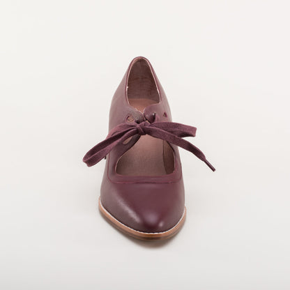 Gibson Edwardian Leather Shoes (Merlot) American Duchess