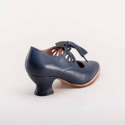 Gibson Edwardian Leather Shoes (Navy) American Duchess