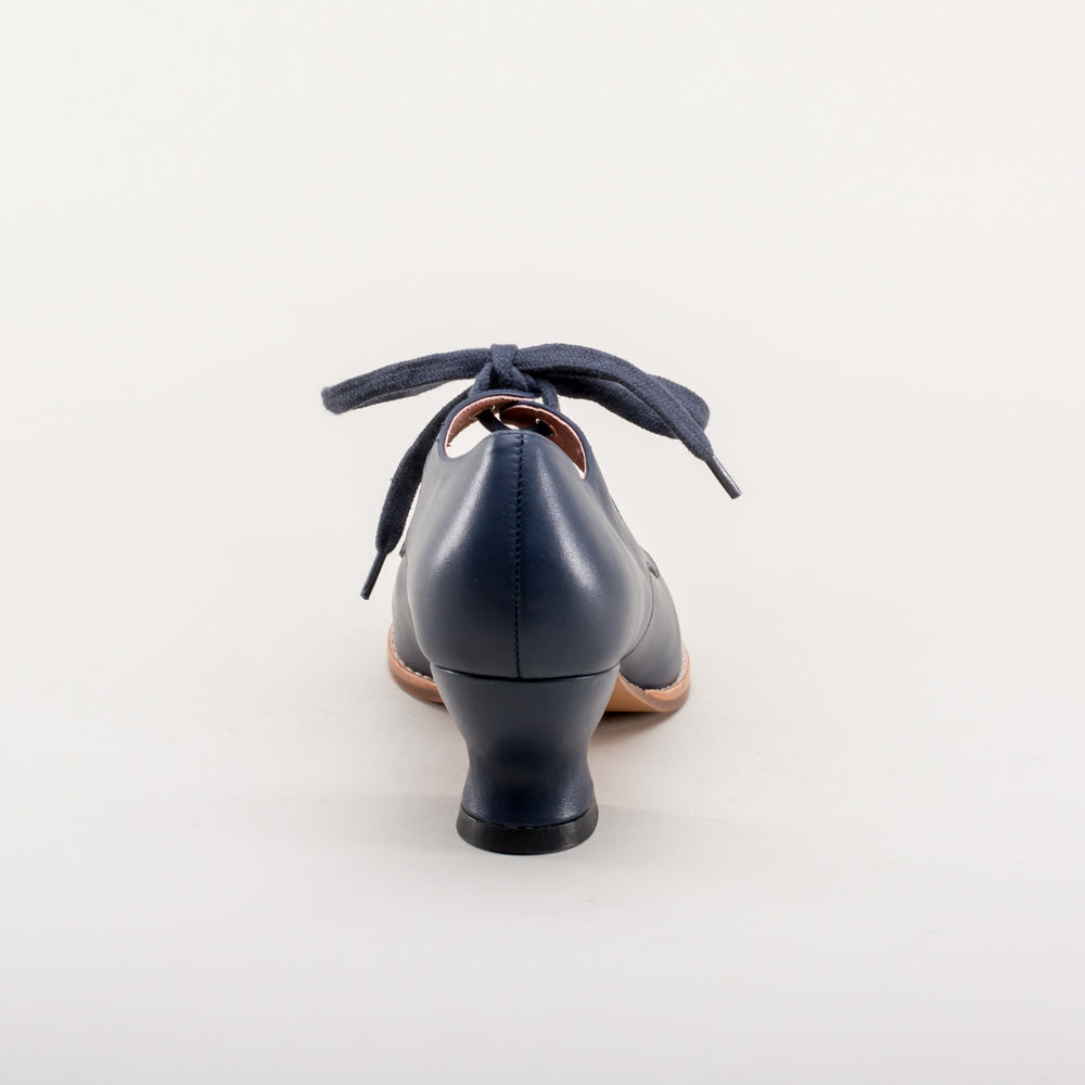 Gibson Edwardian Leather Shoes (Navy) American Duchess