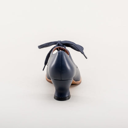 Gibson Edwardian Leather Shoes (Navy) American Duchess