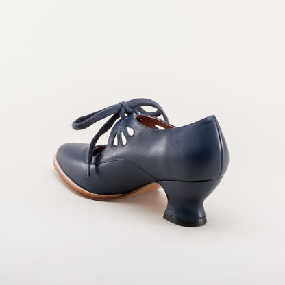 Gibson Edwardian Leather Shoes (Navy) American Duchess