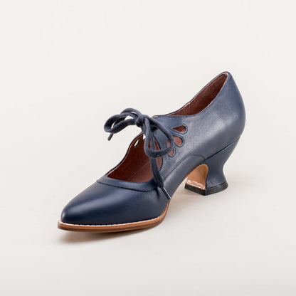 Gibson Edwardian Leather Shoes (Navy) American Duchess