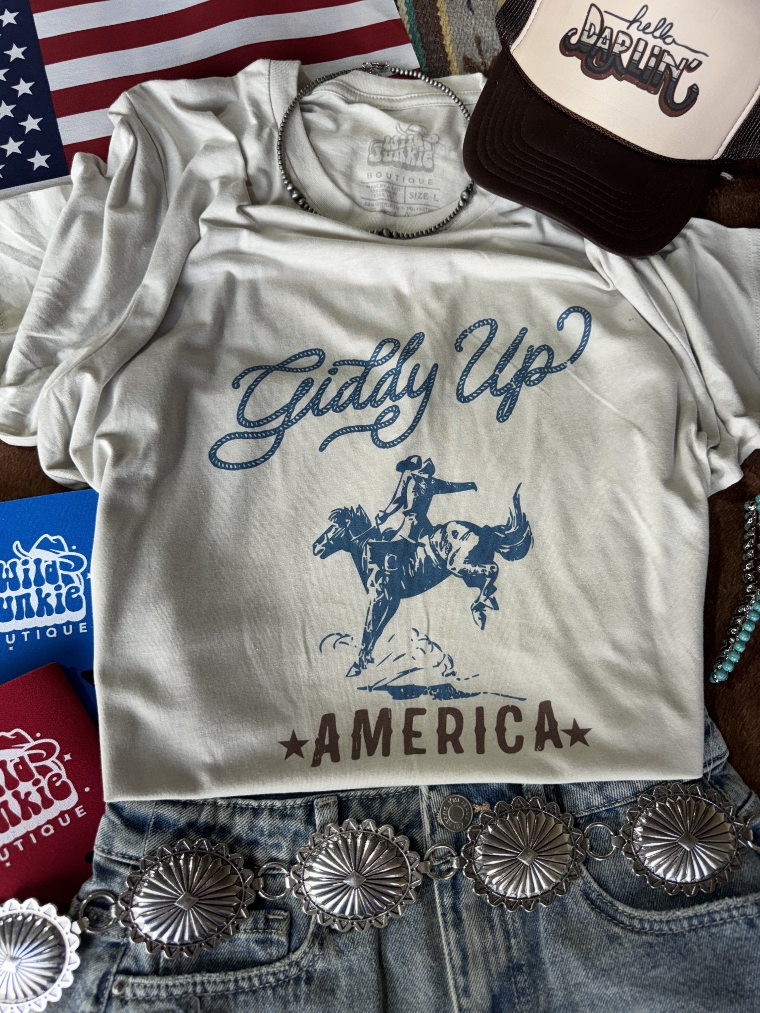 Giddy Up America Graphic Tee Wild Junkie