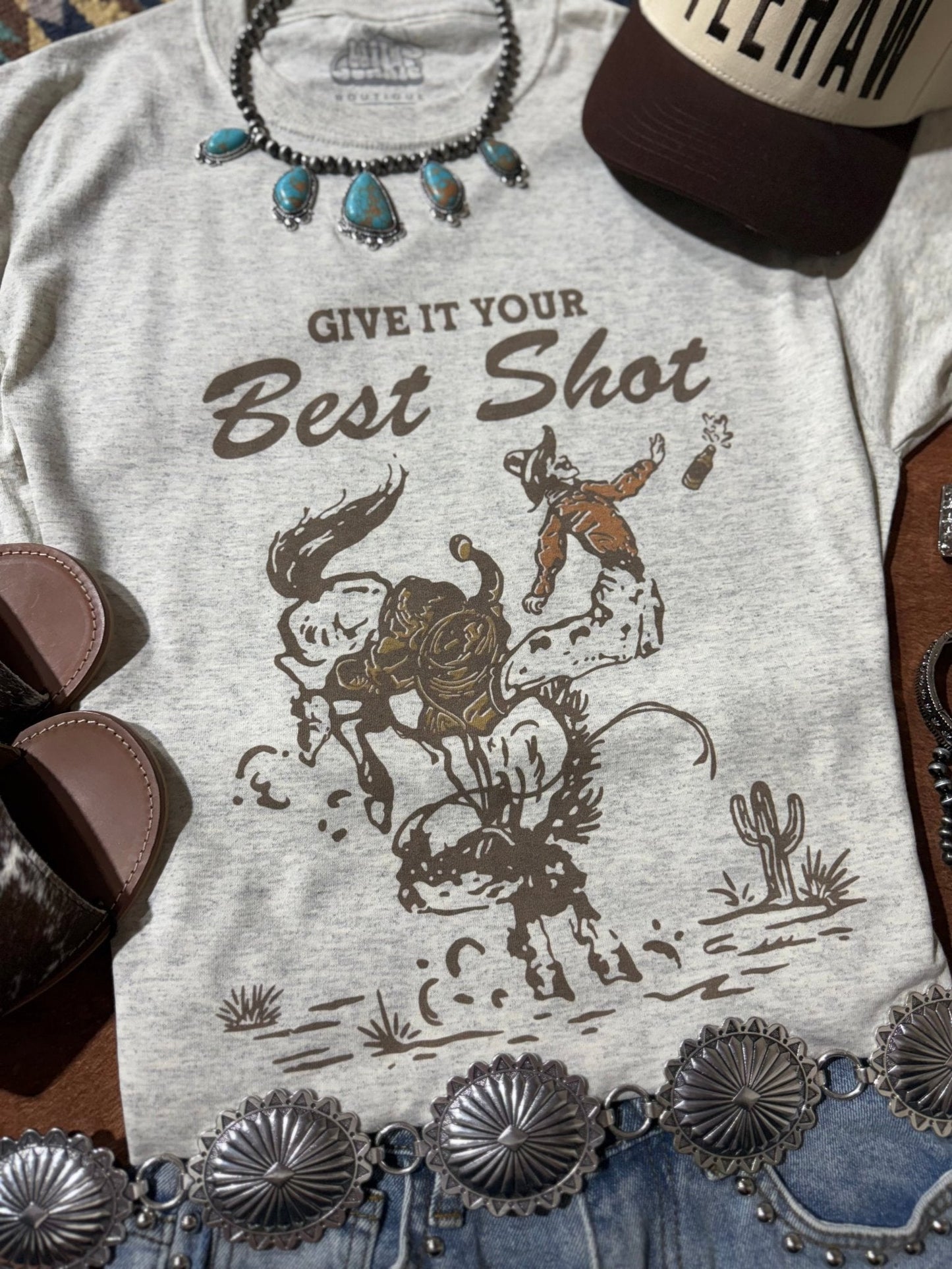 Give It Your Best Shot Graphic Tee Wild Junkie