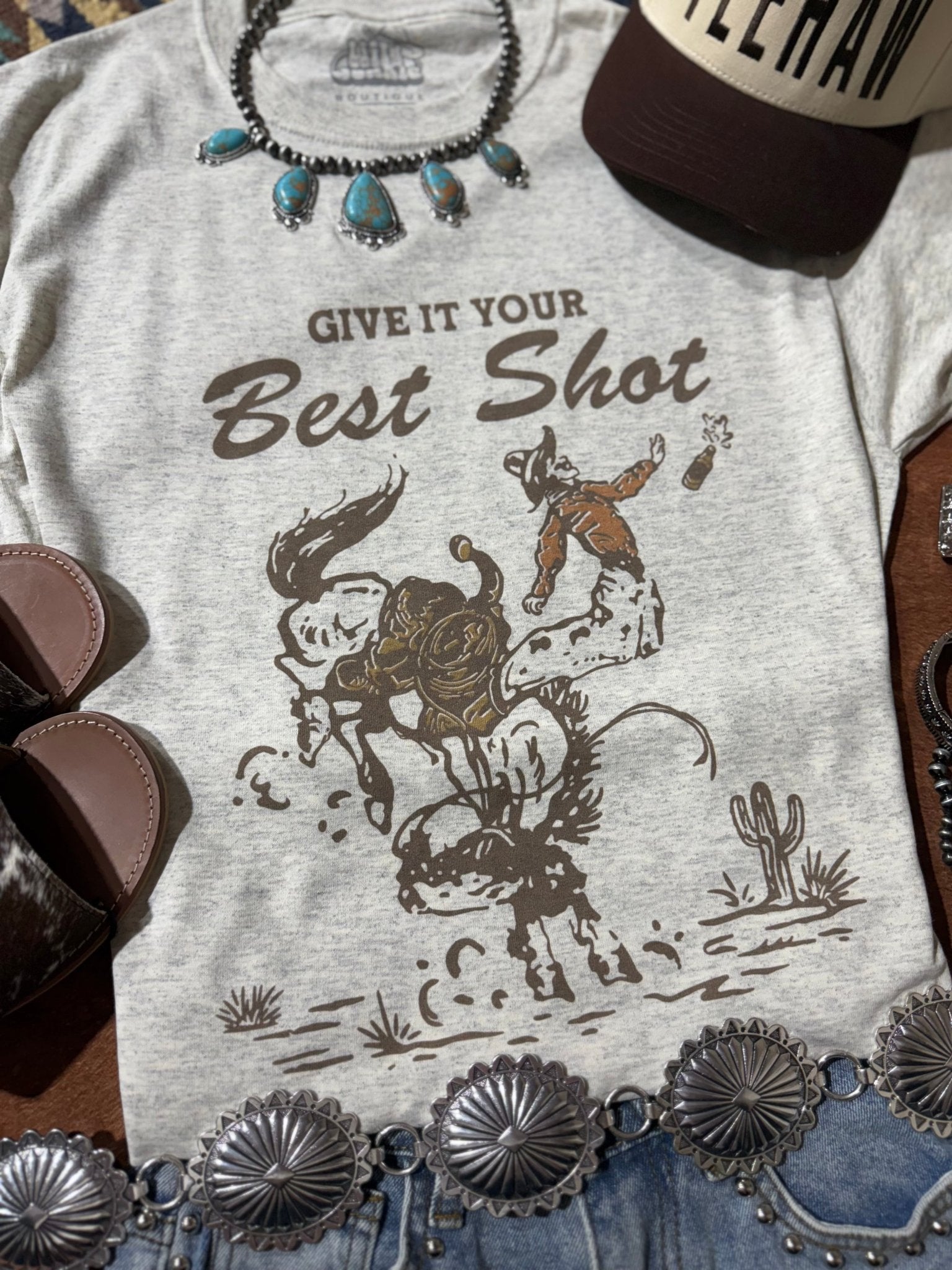 Give It Your Best Shot Graphic Tee Wild Junkie