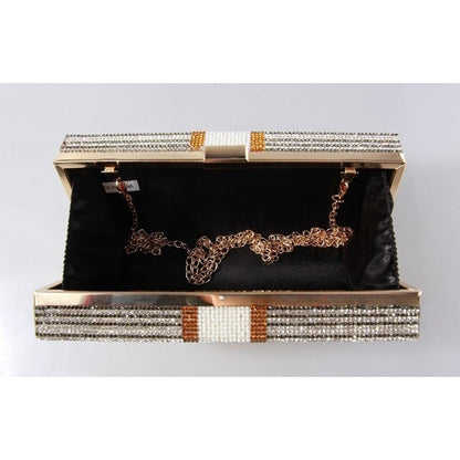 ‌Glamorous Fully Bedazzled Dollar Motif Evening Bag Party Clutch (MAC293) Mariam's Collection