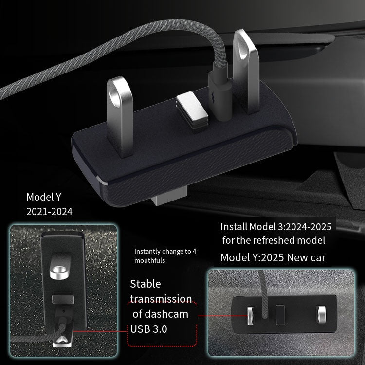 Glove Box USB Hub for Model Y Juniper & Model 3 Highland Tesery Official Store