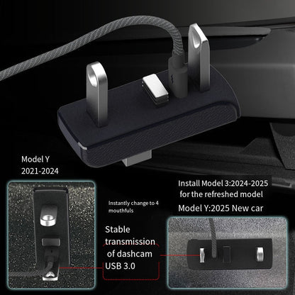 Glove Box USB Hub for Model Y Juniper & Model 3 Highland Tesery Official Store