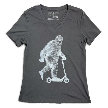 Glow Big Womens V-neck T-shirt (Glow in the Dark) STORY SPARK
