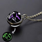 Glow-in-the-Dark Zodiac Pendant Necklace
