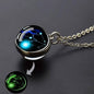 Glow-in-the-Dark Zodiac Pendant Necklace
