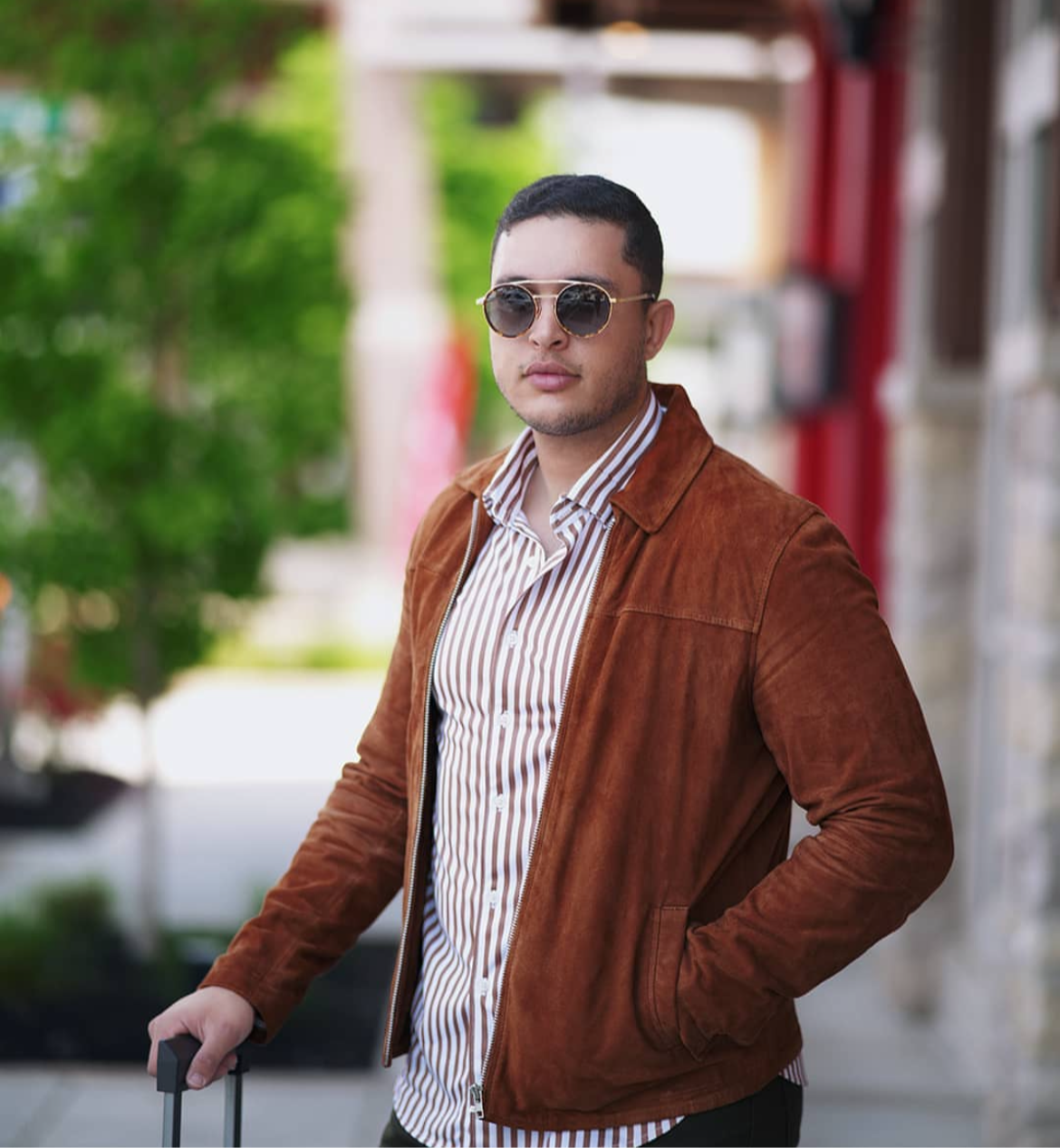 The Go Big Stripe Long Sleeve Tech Shirt - Espresso Buki