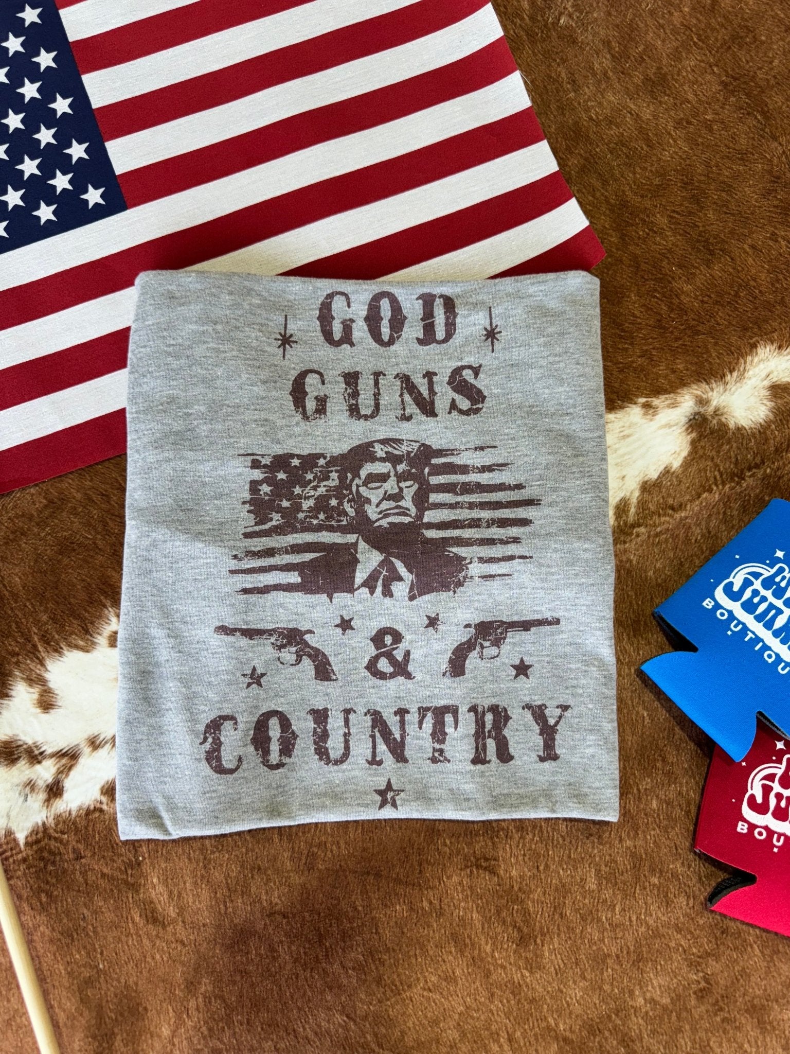God, Guns and Country Trump Graphic Tee Wild Junkie
