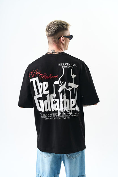 Men's Oversize 'The Godfather' Graphic T-Shirt - Streetwear Movie Tee Withinblack