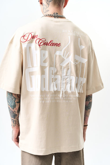 Men's Oversize 'The Godfather' Graphic T-Shirt - Streetwear Movie Tee Withinblack