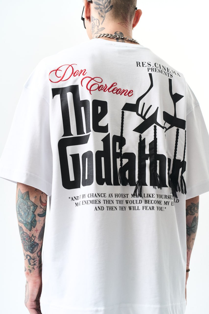 Men's Oversize 'The Godfather' Graphic T-Shirt - Streetwear Movie Tee Withinblack