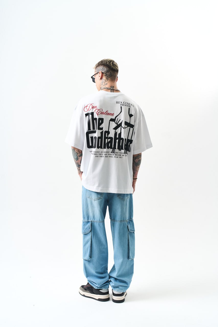 Men's Oversize 'The Godfather' Graphic T-Shirt - Streetwear Movie Tee Withinblack