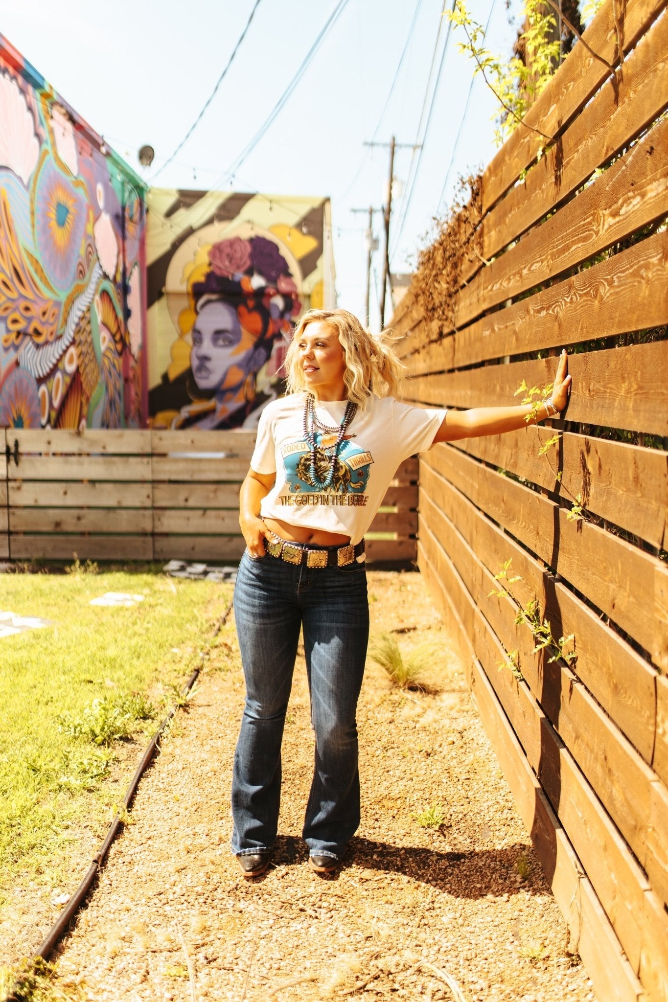 Gold Buckle Rodeo Thrills Graphic Tee Wild Junkie