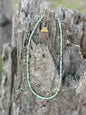 Golden Turquoise Trail Heishi Beaded Necklace Wild Junkie