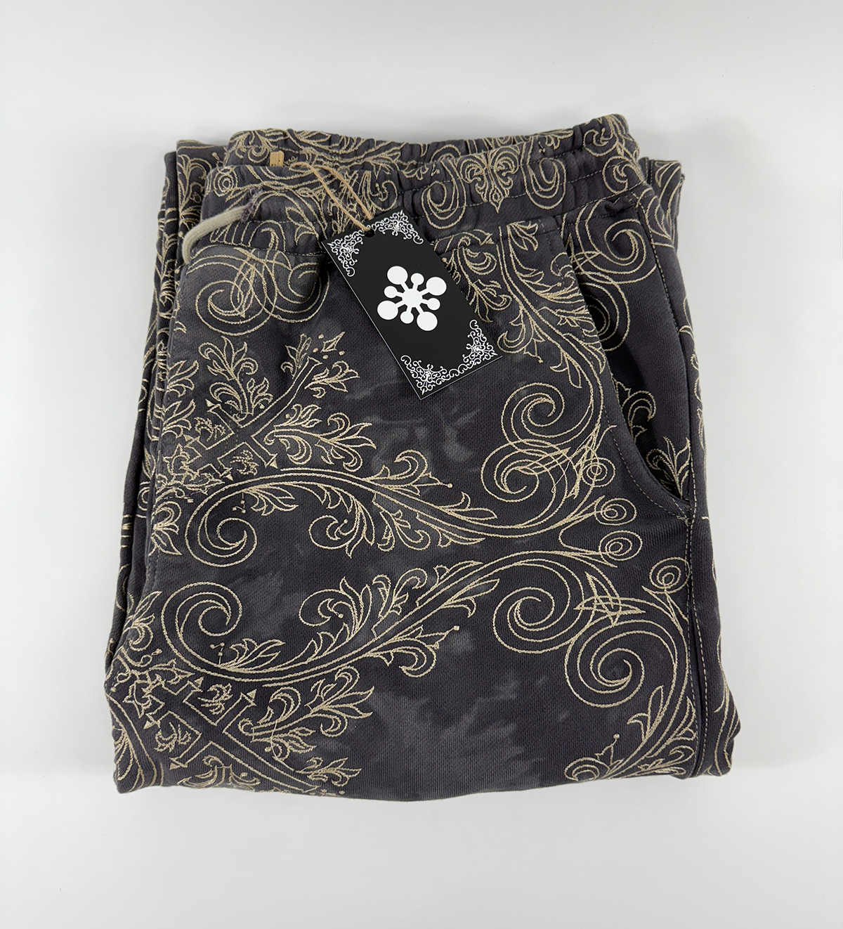 TRANCE SWEATPANTS (OBSIDIAN & GOLD) Jakischrist