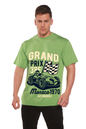 Grand Prix Men's Bamboo Viscose/Organic Cotton Short Sleeve Graphic T-Shirt Spun Bamboo