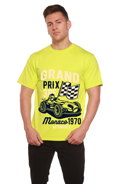 Grand Prix Men's Bamboo Viscose/Organic Cotton Short Sleeve Graphic T-Shirt Spun Bamboo