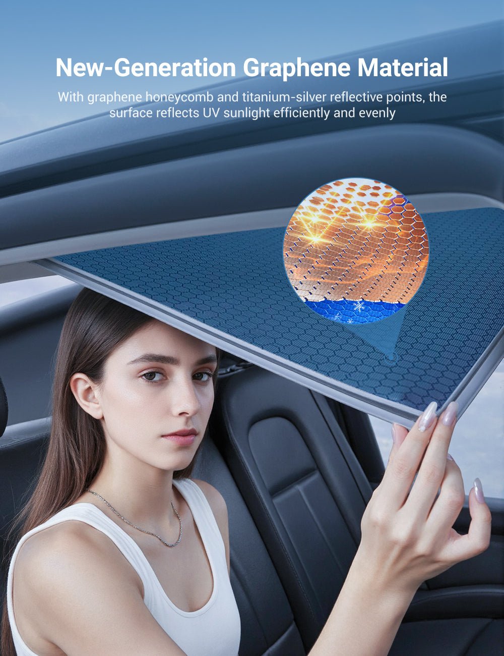 Graphene Front Windshield Sunshade for Model 3 Highland / Model Y Juniper Tesery Official Store