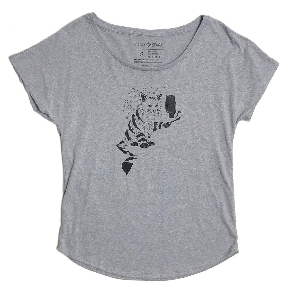 Snap Cat Dolman Shirt STORY SPARK