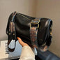 Graphic Pattern Zipper Crossbody Bag