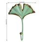 Green Gold Single Leaf Hanging Coat Hook Mini Wall Key Hook Home Decoration Modern Home Hanger Leaf Shape Coat Hooks Wall Mounted Hooks Stevvex
