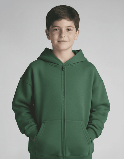 Dreamy Soft Charlie Play Solid Color - Bamboo Kids Zip Up Hoodie Sweatshirt Charlies Project Kids