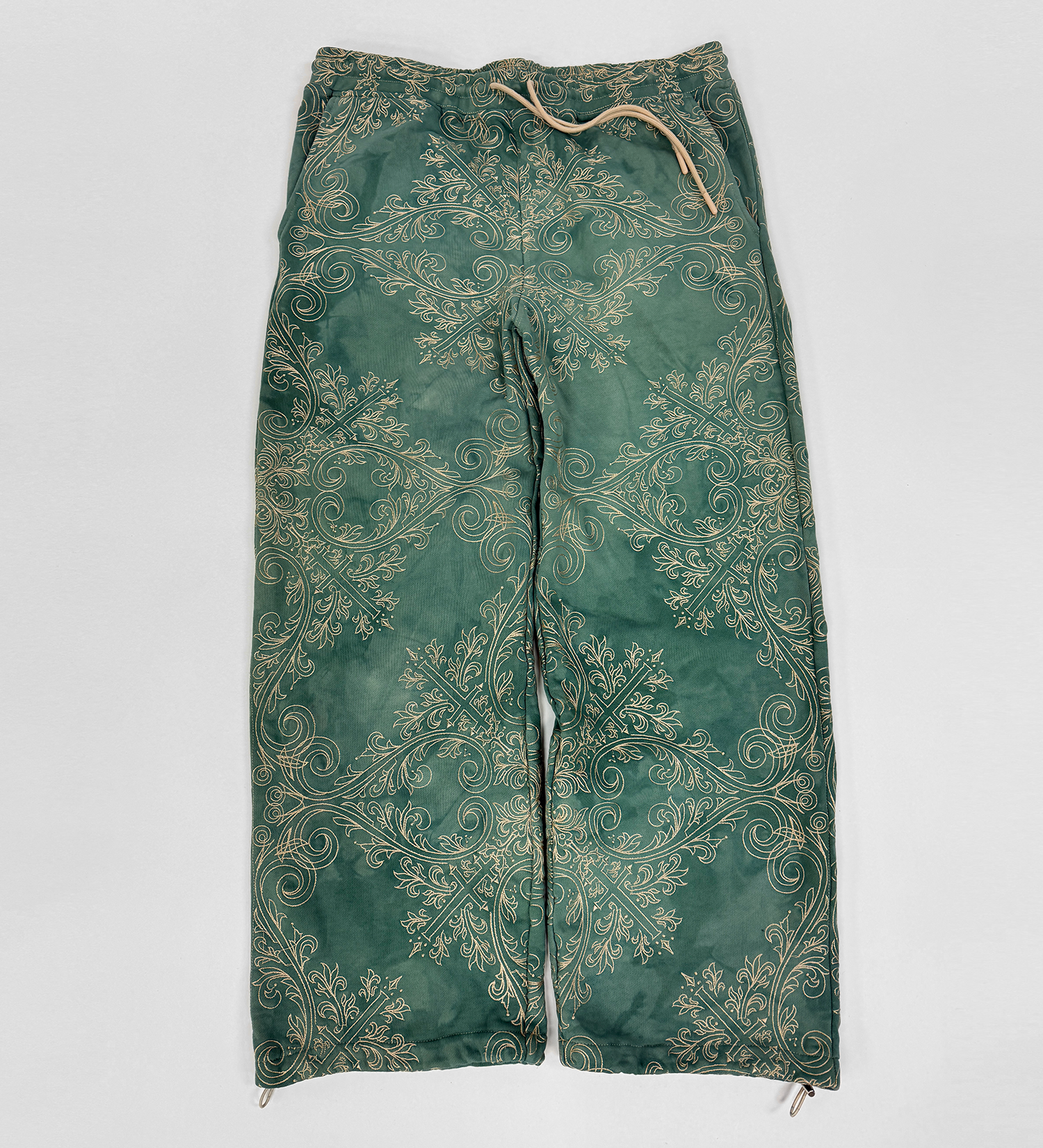 TRANCE SWEATPANTS (GREEN & GOLD) Jakischrist