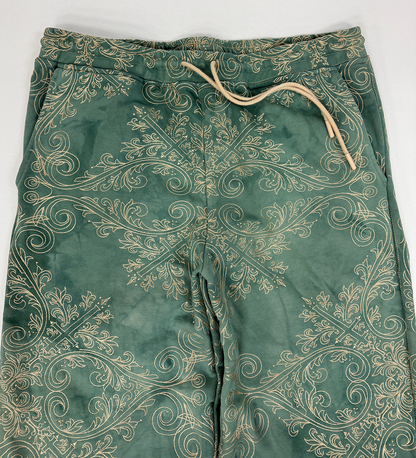 TRANCE SWEATPANTS (GREEN & GOLD) Jakischrist