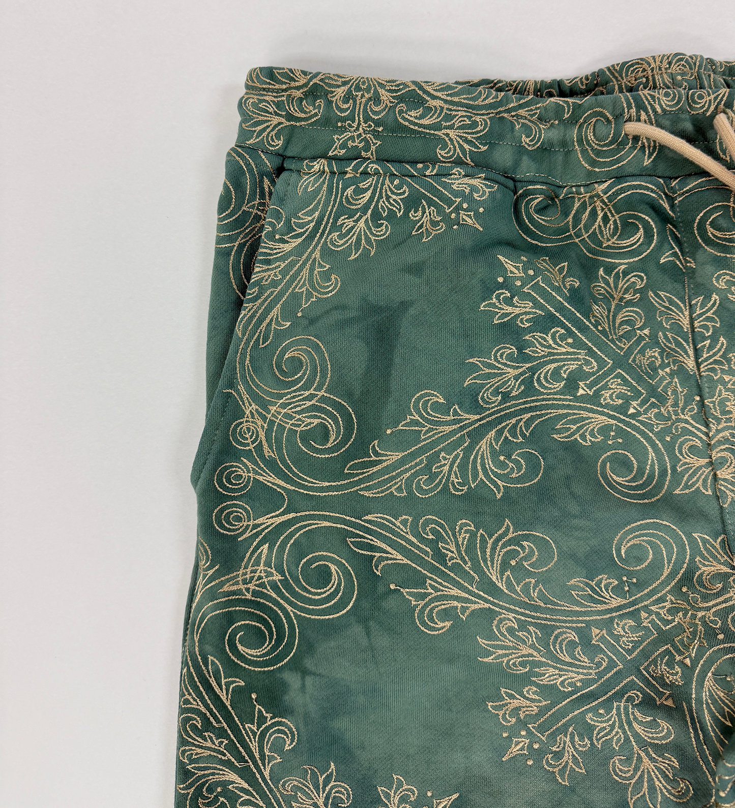 TRANCE SWEATPANTS (GREEN & GOLD) Jakischrist