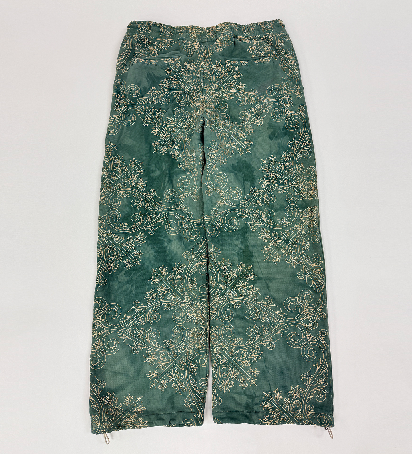 TRANCE SWEATPANTS (GREEN & GOLD) Jakischrist
