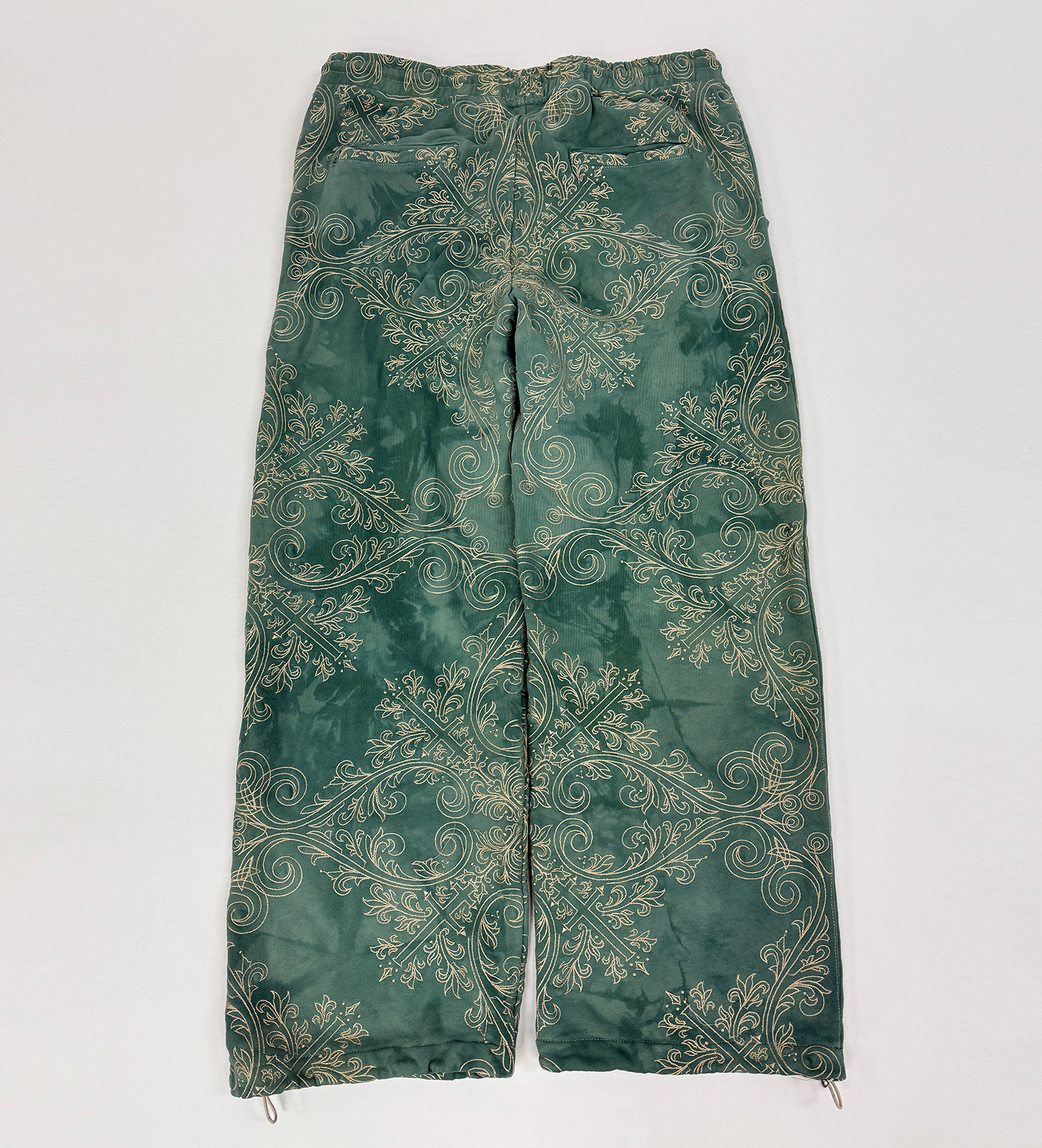 TRANCE SWEATPANTS (GREEN & GOLD) Jakischrist