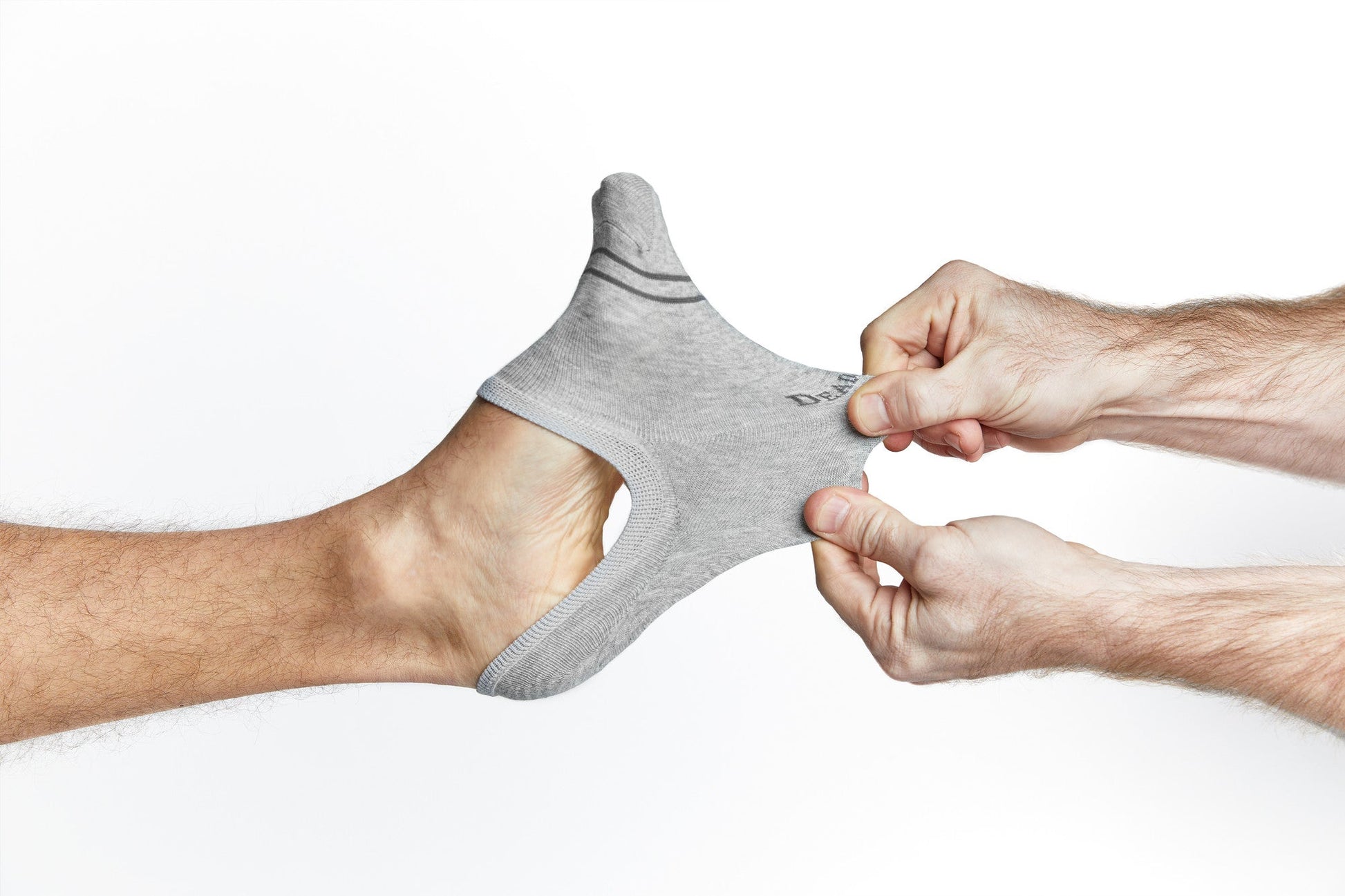 Grey Cotton No Show DeadSoxy