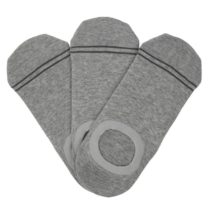Grey  No Show Socks - 3 Pack DeadSoxy