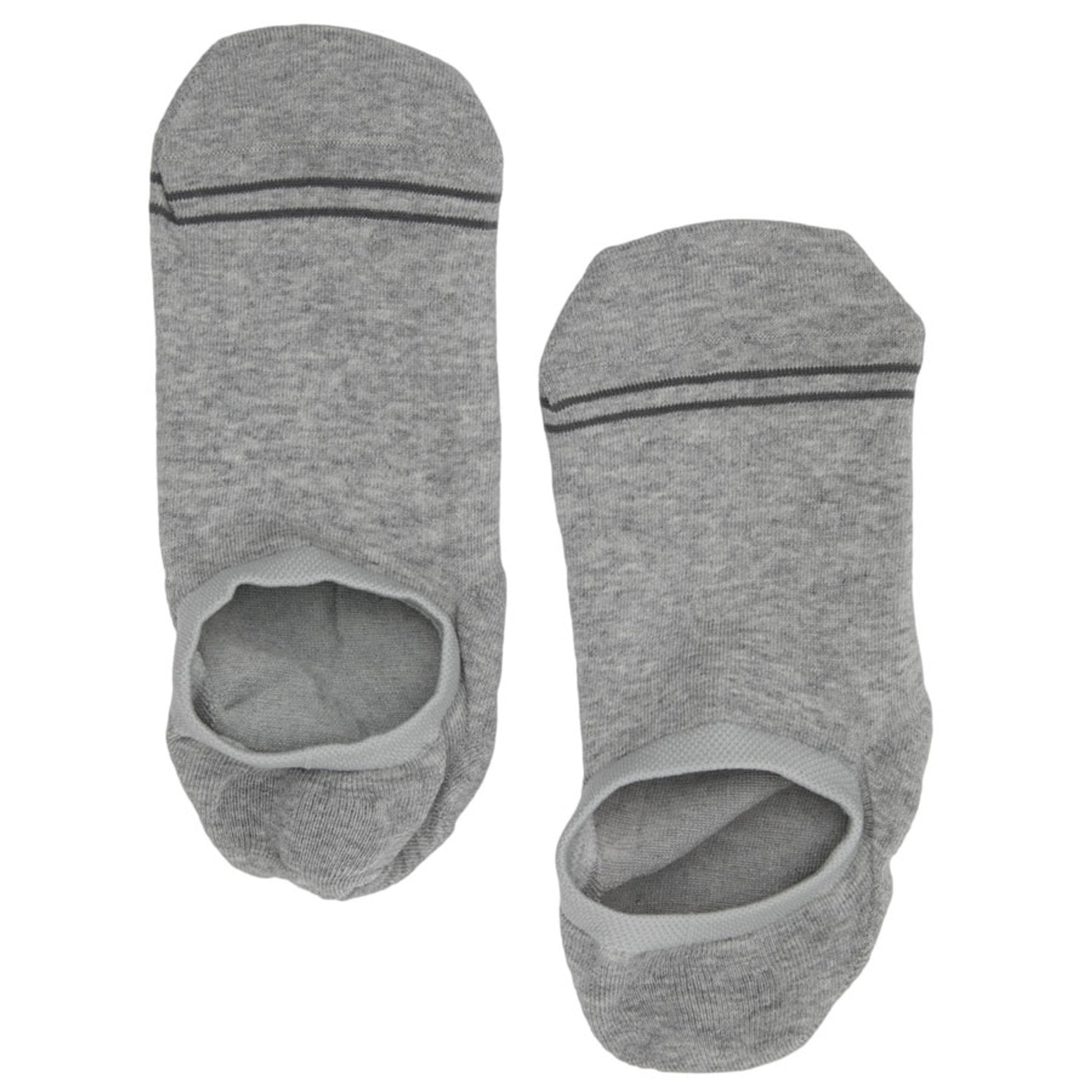 Grey  No Show Socks - 3 Pack DeadSoxy
