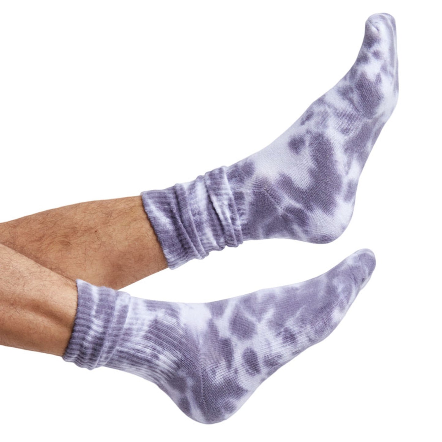 Grey Tie-Dye Casual Crew Socks DeadSoxy