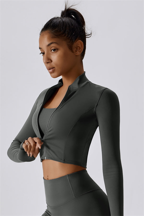The Eloise Jacket Sports Bra Shorts 3-Piece Set Fitglutes Activewear Gymwear Sportswear & Workout Clothes