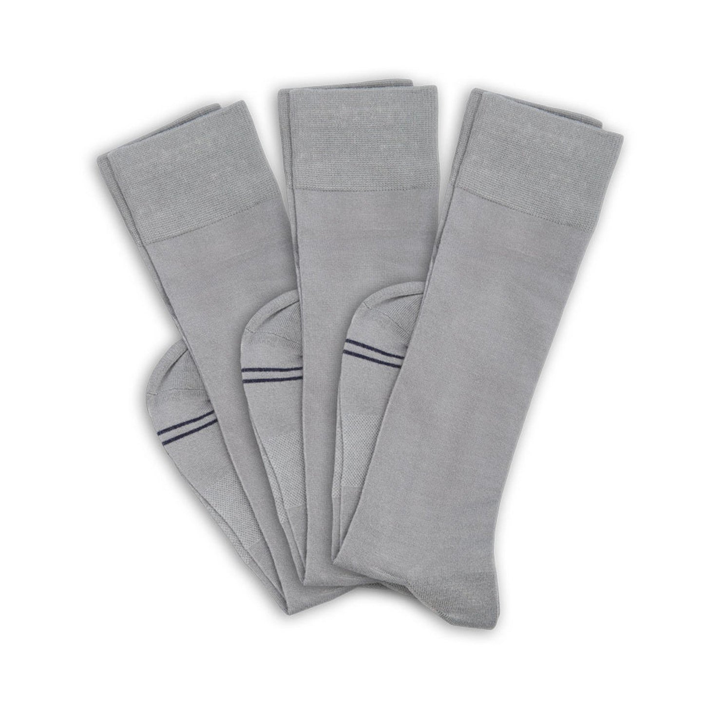 Greyson 3-Pack - Grey Dress Socks DeadSoxy