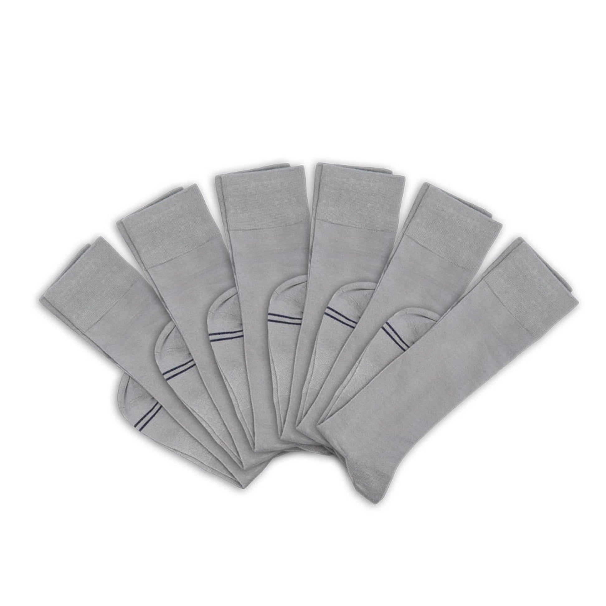 Greyson 6-Pack - Grey Dress Socks DeadSoxy