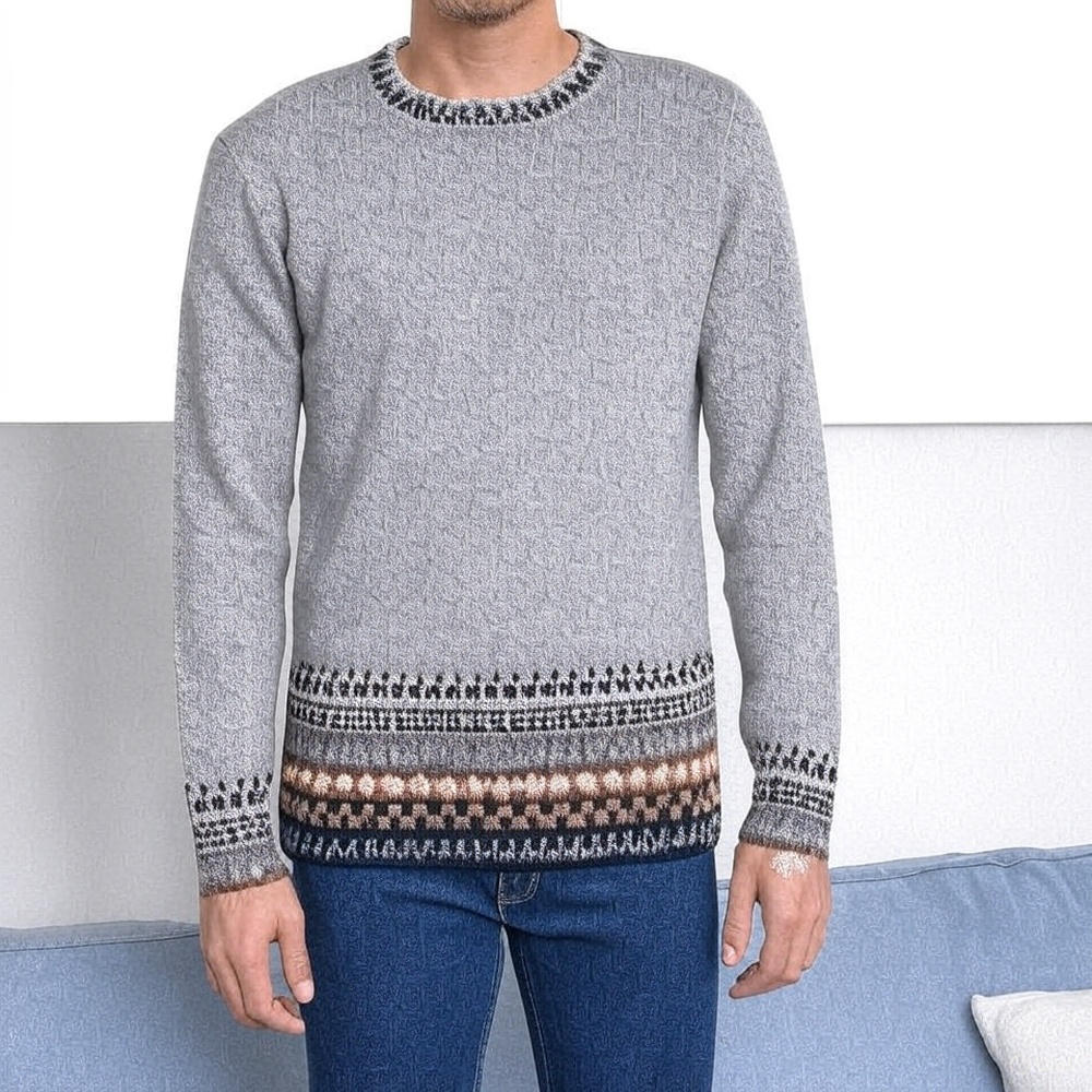 Alpaca Inca Patterned Sweater Purely Alpaca