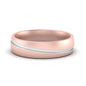 Grooved 2 Tone Mens Band Fascinating Diamonds