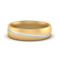 Grooved 2 Tone Mens Band Fascinating Diamonds